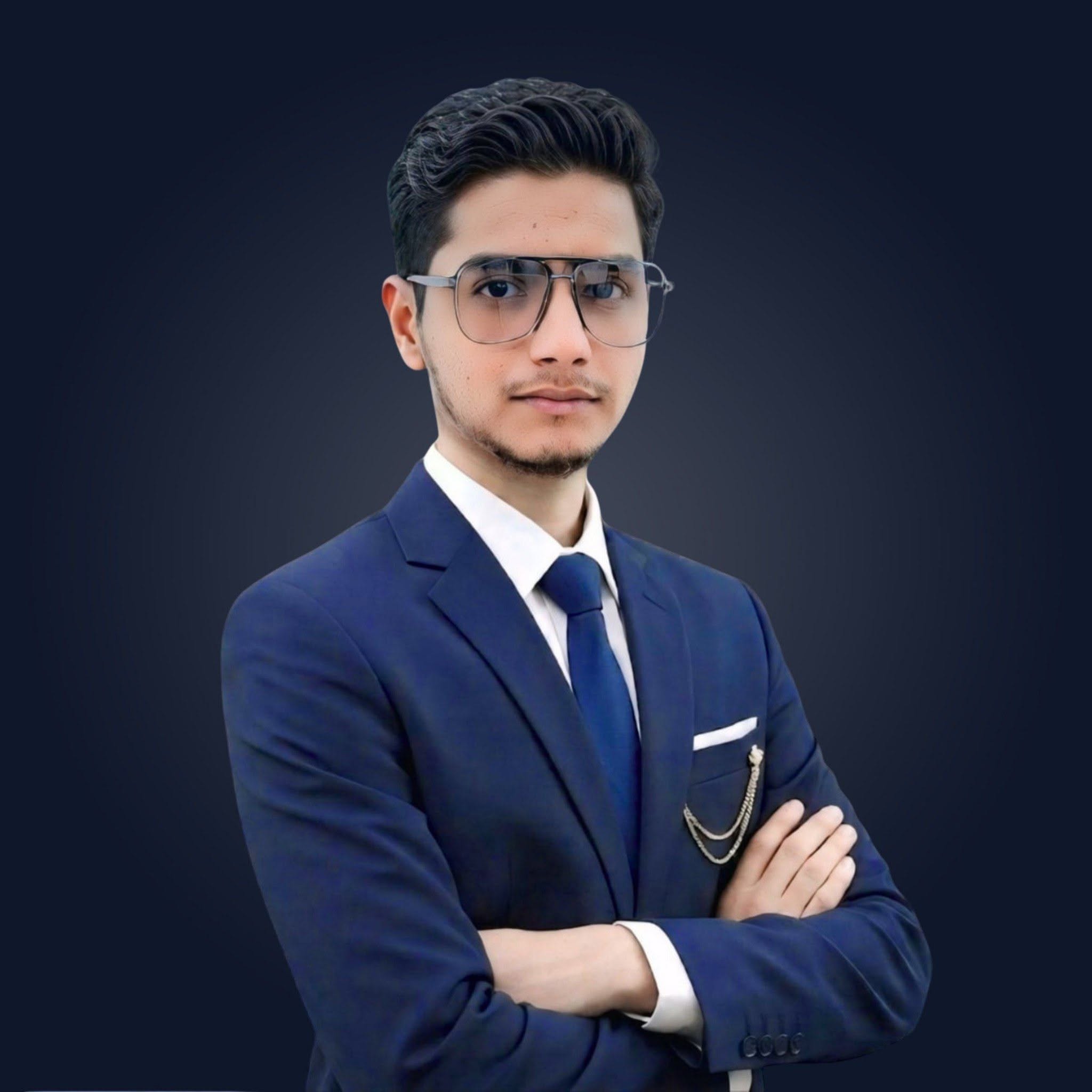 Hafiz Qitmeer Raza — founder of Pixo Path, working on a WordPress website project in Karachi